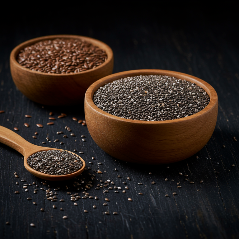 Flaxseeds and chia seeds are small but mighty superfoods packed with fiber, omega-3s, and essential nutrients.