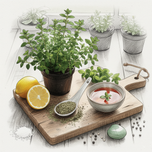 Fresh oregano leaves and flowers highlighting the herb's powerful antioxidant and antibacterial properties.